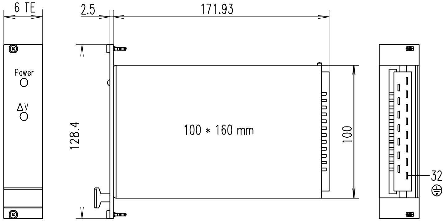 ספק כח למארזים 19 אינץ' SCHROFF 100W SINGLE